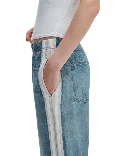 rag & bone Women's rb Miramar Terry Pull-On Wide-Leg Pants - Sport Combo - Size XL | Thumbnail 5