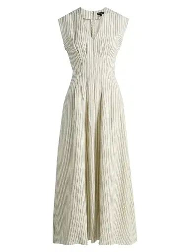 rag & bone Women's Ines Striped A-Line Maxi Dress - Cream Stripe | Thumbnail 1