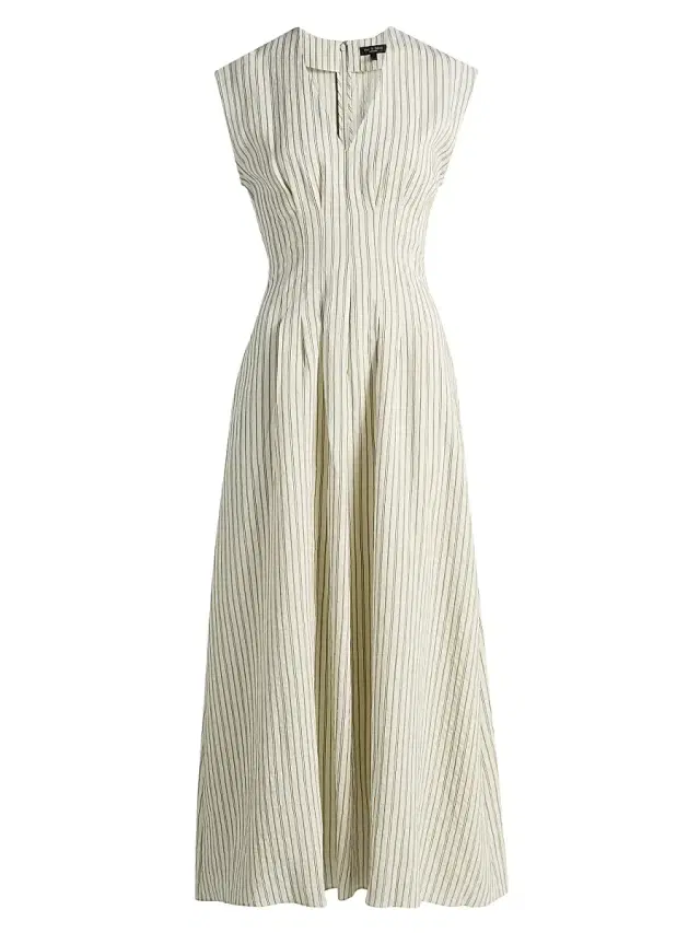 rag & bone Women's Ines Striped A-Line Maxi Dress - Cream Stripe