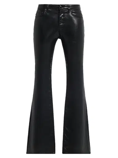 rag & bone Women's Flexi Dahlia Mid-Rise Coated Jeans - Black | Thumbnail 1