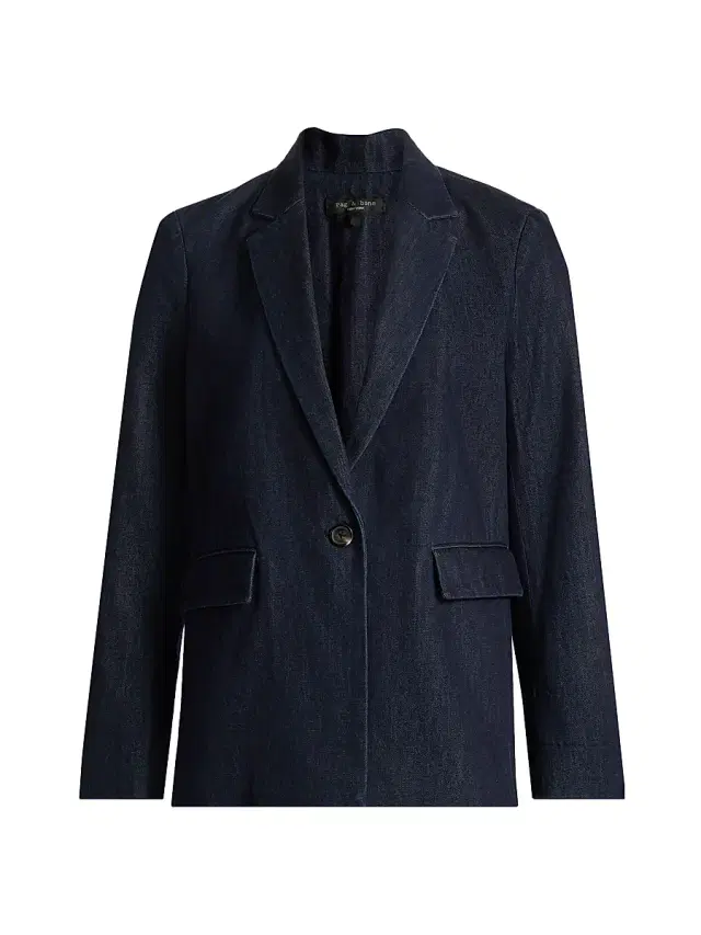 rag & bone Women's Jennie Denim Blazer - Indigo