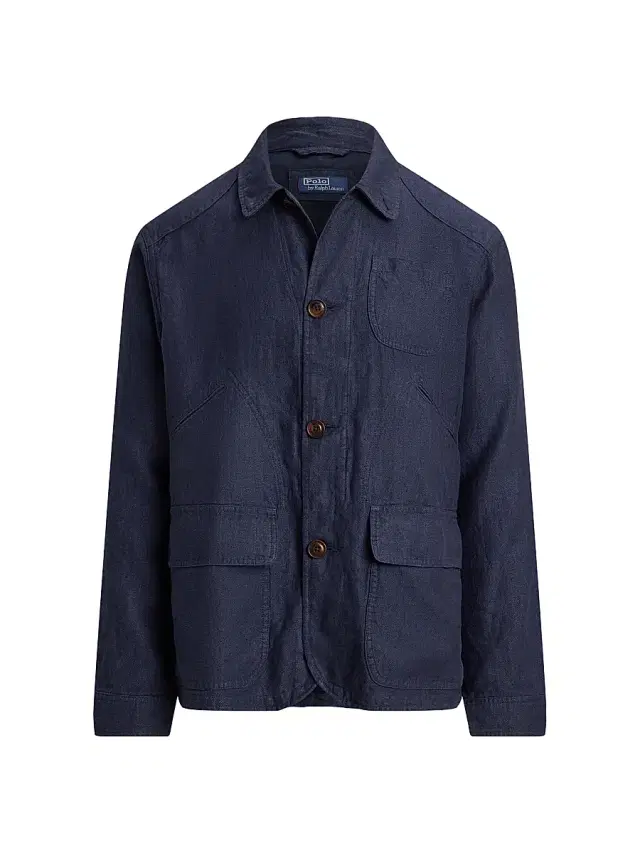 Polo Ralph Lauren Men's Herringone Linen 5-Pocket Work Jacket