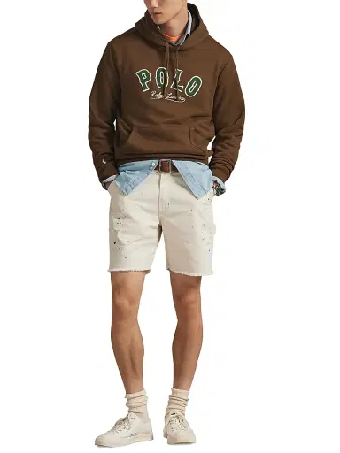 Polo Ralph Lauren Men's RL Fleece Terry Logo Hoodie - York Brown | Thumbnail 2 Polo Ralph Lauren Men's RL Fleece Terry Logo Hoodie - York Brown | Thumbnail 2