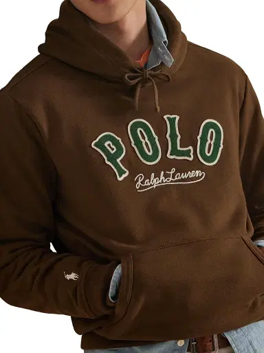 Polo Ralph Lauren Men's RL Fleece Terry Logo Hoodie - York Brown | Thumbnail 6 Polo Ralph Lauren Men's RL Fleece Terry Logo Hoodie - York Brown | Thumbnail 6