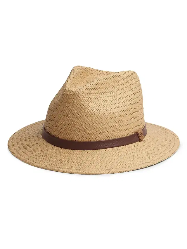rag & bone Women's Packable Straw Fedora