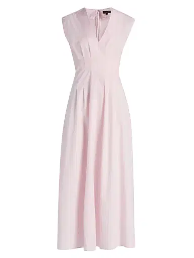 rag & bone Women's Ines Cotton Poplin A-Line Maxi Dress - Peony | Thumbnail 1
