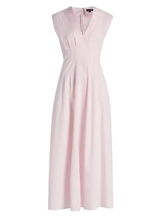 rag & bone Women's Ines Cotton Poplin A-Line Maxi Dress - Peony