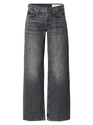 rag & bone Women's The Saige Low-Rise Jeans - Charcoal | Thumbnail 1