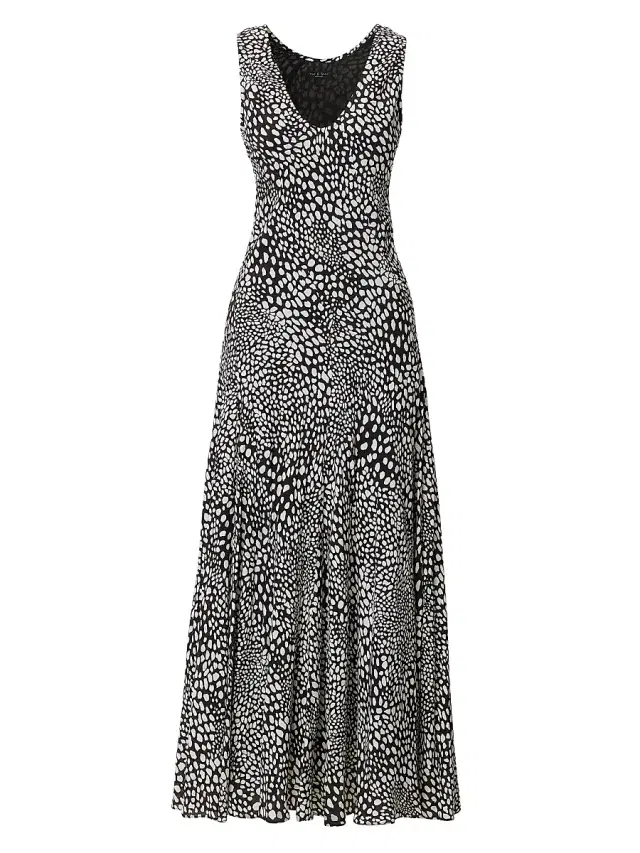 rag & bone Women's Sinead Printed Maxi Dress - Black Leopard