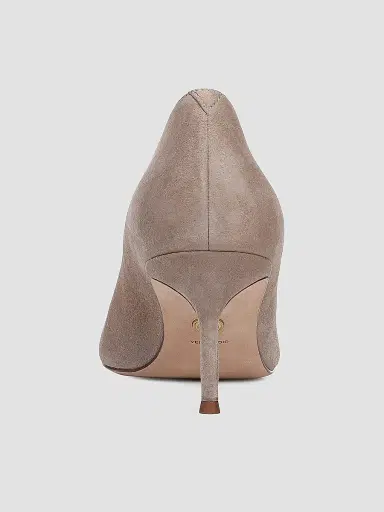 Veronica Beard Women's Rita 65MM Suede Pumps - Bark - Size 11 | Thumbnail 3