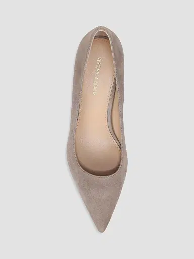 Veronica Beard Women's Rita 65MM Suede Pumps - Bark - Size 11 | Thumbnail 4