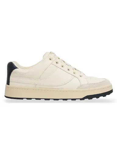Vince Men's Wilder Court Leather Low-Top Sneakers - Pebble White | Thumbnail 1 Vince Men's Wilder Court Leather Low-Top Sneakers - Pebble White | Thumbnail 1