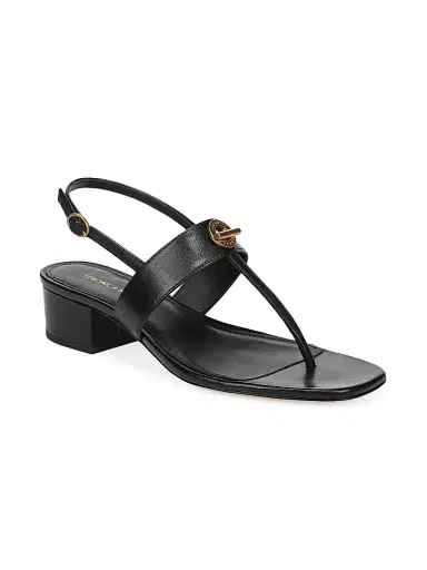 Veronica Beard Women's Andie-2 35MM Leather Slingback Sandals - Black - Size 11 | Thumbnail 2 Veronica Beard Women's Andie-2 35MM Leather Slingback Sandals - Black - Size 11 | Thumbnail 2