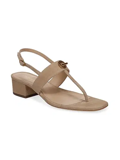 Veronica Beard Women's Andie 35MM Suede Slingback Sandals - Sand - Size 9 | Thumbnail 2 Veronica Beard Women's Andie 35MM Suede Slingback Sandals - Sand - Size 9 | Thumbnail 2