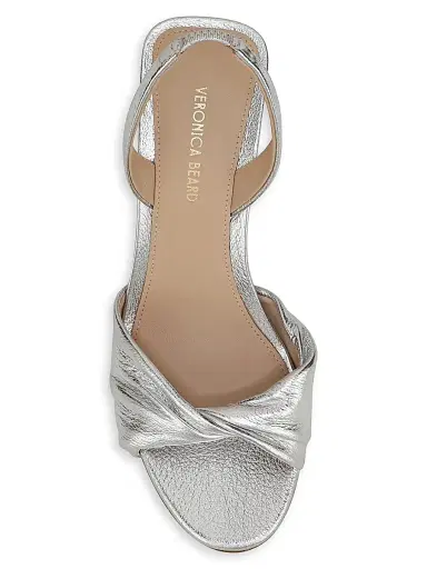 Veronica Beard Women's Tullia 75MM Block-HeelLeather Slingback Sandals | Thumbnail 4