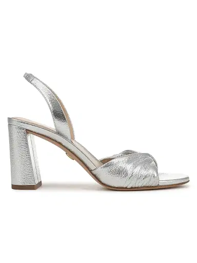 Veronica Beard Women's Tullia 75MM Block-HeelLeather Slingback Sandals | Thumbnail 1
