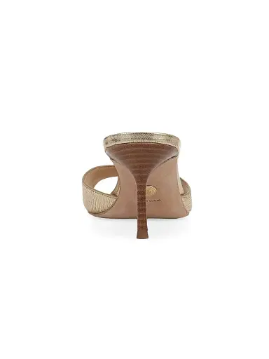 Veronica Beard Women's Tia 65MM Leather Sandals - Gold - Size 10 | Thumbnail 3 Veronica Beard Women's Tia 65MM Leather Sandals - Gold - Size 10 | Thumbnail 3