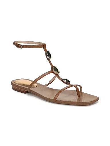 Veronica Beard Women's Alba-2 Leather Strappy Sandals - Hazelwood - Size 10 | Thumbnail 2 Veronica Beard Women's Alba-2 Leather Strappy Sandals - Hazelwood - Size 10 | Thumbnail 2