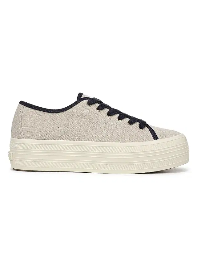 Women's Truett Canvas Low-Top Platform Sneakers - Sand Navy