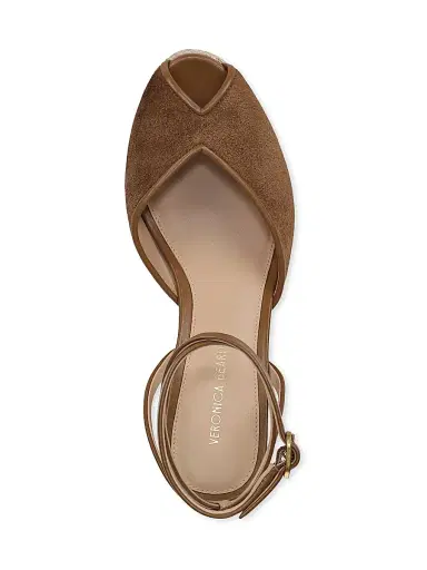 Veronica Beard Women's Pasina 90MM Suede Ankle-Wrap Espadrille Sandals - Chestnut - Size 6 | Thumbnail 4
