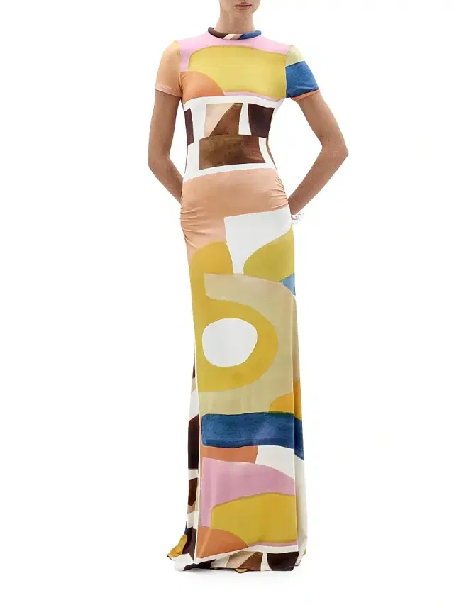 Women's Ikia Abstract Print Maxi Dress - Abstract Print