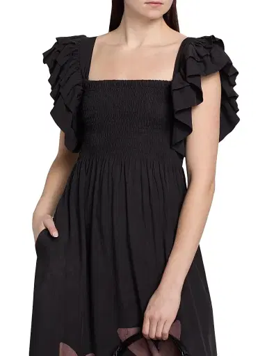 Elisamama Women's Sola Floral Cotton A-Line Maxi Dress | Thumbnail 6 Elisamama Women's Sola Floral Cotton A-Line Maxi Dress | Thumbnail 6