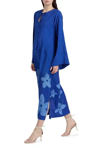 Elisamama Women's Naj Floral A-Line Midi-Dress | Thumbnail 2 Elisamama Women's Naj Floral A-Line Midi-Dress | Thumbnail 2