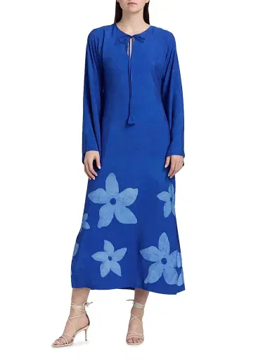 Elisamama Women's Naj Floral A-Line Midi-Dress | Thumbnail 3 Elisamama Women's Naj Floral A-Line Midi-Dress | Thumbnail 3