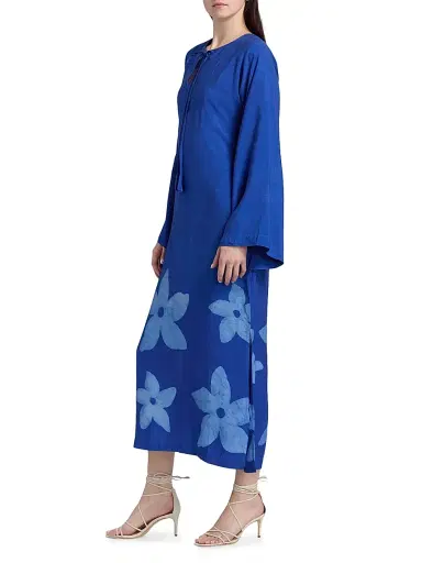 Elisamama Women's Naj Floral A-Line Midi-Dress | Thumbnail 4 Elisamama Women's Naj Floral A-Line Midi-Dress | Thumbnail 4