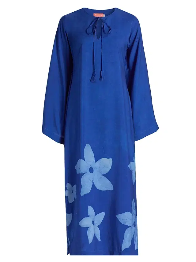 Elisamama Women's Naj Floral A-Line Midi-Dress