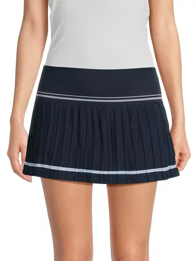Lucky in Love Women's Core Motion Pleated Mini Skort - Midnight | Thumbnail 3
