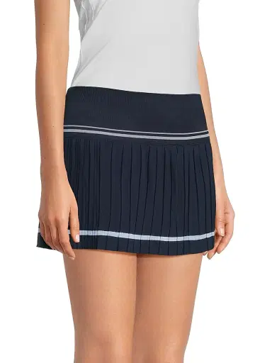 Lucky in Love Women's Core Motion Pleated Mini Skort - Midnight | Thumbnail 4