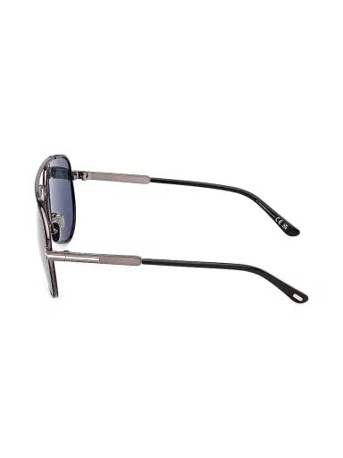 Tom Ford Men's Rupert 63MM Metal Pilot Sunglasses - Black Blue | Thumbnail 3 Tom Ford Men's Rupert 63MM Metal Pilot Sunglasses - Black Blue | Thumbnail 3