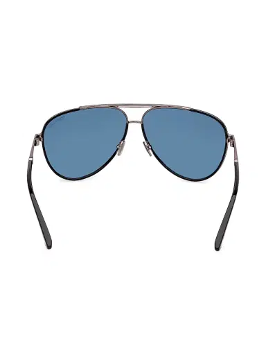 Tom Ford Men's Rupert 63MM Metal Pilot Sunglasses - Black Blue | Thumbnail 5 Tom Ford Men's Rupert 63MM Metal Pilot Sunglasses - Black Blue | Thumbnail 5