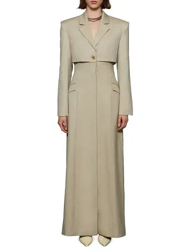 Et Ochs Women's Greer Maxi Blazer Coat - Taupe | Thumbnail 2 Et Ochs Women's Greer Maxi Blazer Coat - Taupe | Thumbnail 2
