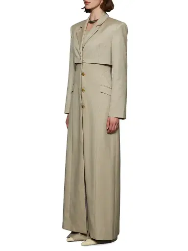 Et Ochs Women's Greer Maxi Blazer Coat - Taupe | Thumbnail 3 Et Ochs Women's Greer Maxi Blazer Coat - Taupe | Thumbnail 3
