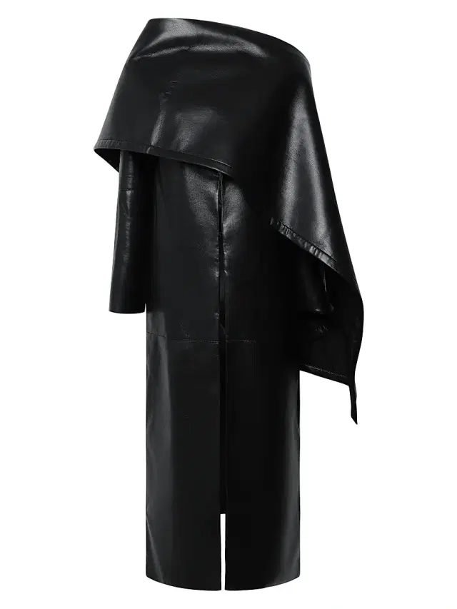 Et Ochs Women's Wren Leather Wrap Jacket - Black