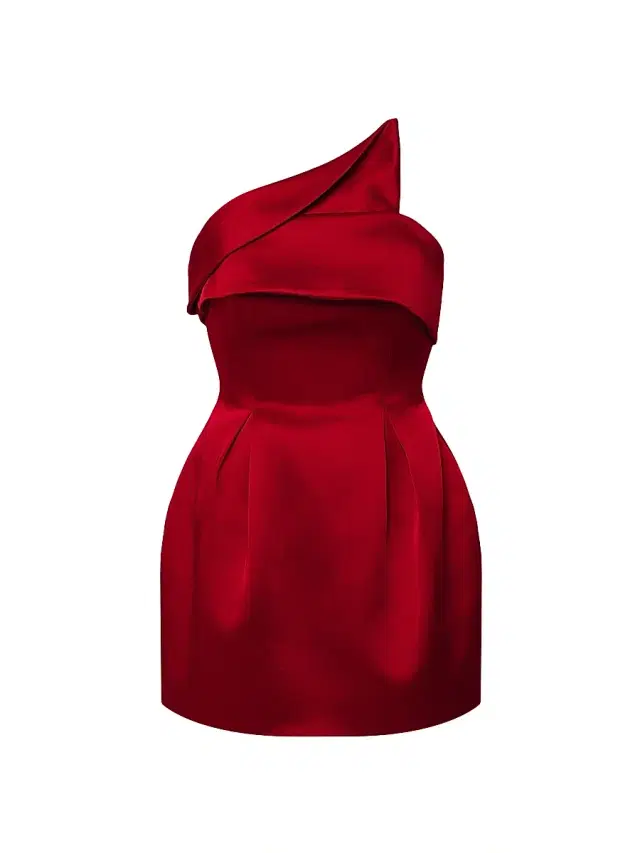 Et Ochs Women's Ayla Structured Strapless Minidress - Lipstick Red