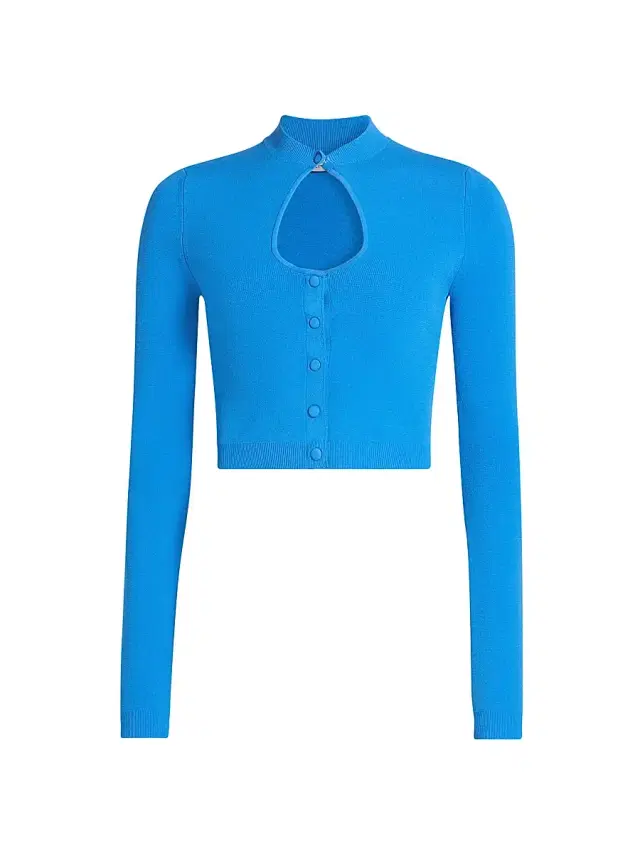 Et Ochs Women's Rue Knit Crop Cardigan - Ocean