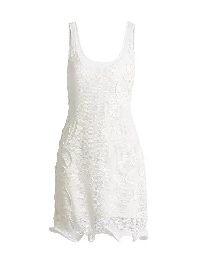 AMUR Women's Alemeda Floral-Embroidered Minidress - White