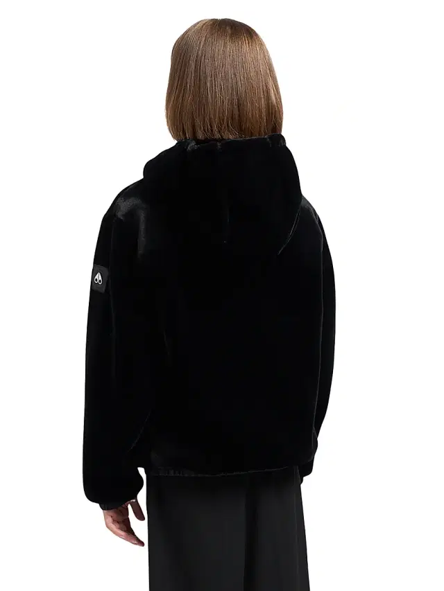 Moose Knuckles Little Girl's & Girl's Simcoe Reversible Bunny Jacket - Black