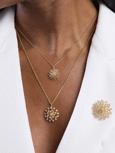 Sydney Evan Women's Sunset Observatory Desert Flower 14K Yellow Gold & 0.65 TCW Diamond Pendant Necklace - Gold | Thumbnail 2 Sydney Evan Women's Sunset Observatory Desert Flower 14K Yellow Gold & 0.65 TCW Diamond Pendant Necklace - Gold | Thumbnail 2