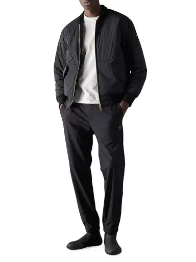 Moose Knuckles Men's Freehang Brixton Down Bomber Jacket - Black | Thumbnail 2