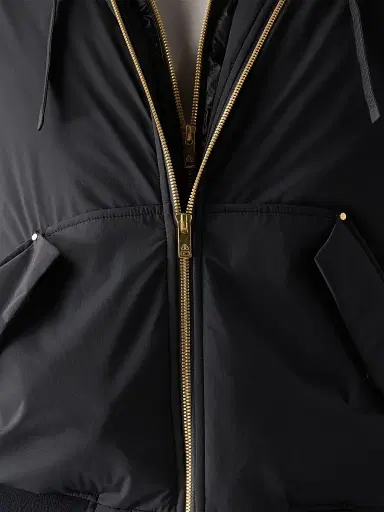 Moose Knuckles Men's Freehang Brixton Down Bomber Jacket - Black | Thumbnail 8