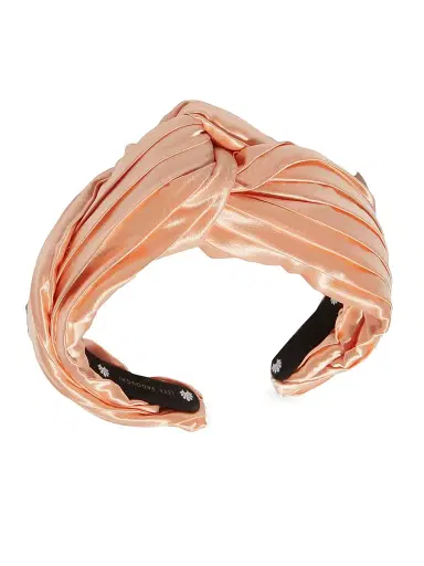 Lele Sadoughi Kids Greta Satin Twisted Headband - Grape Fruit | Thumbnail 2 Lele Sadoughi Kids Greta Satin Twisted Headband - Grape Fruit | Thumbnail 2