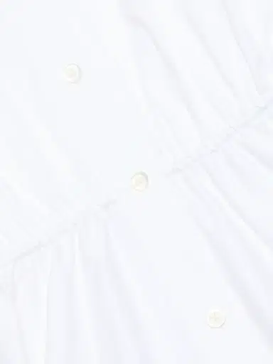 Toccin Women's Anika Poplin Drawstring Midi-Shirtdress - Optic | Thumbnail 7