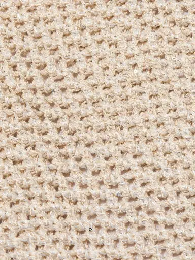 Toccin Women's Winnie Sequin Crochet Crewneck Tank - Pebble | Thumbnail 7