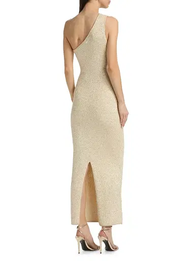 Toccin Women's Roxbury Sequined Bouclé-Knit Midi-Dress | Thumbnail 5