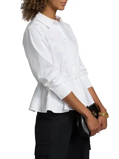 Toccin Women's Ingrid Poplin Long-Sleeve Shirt - Optic | Thumbnail 4