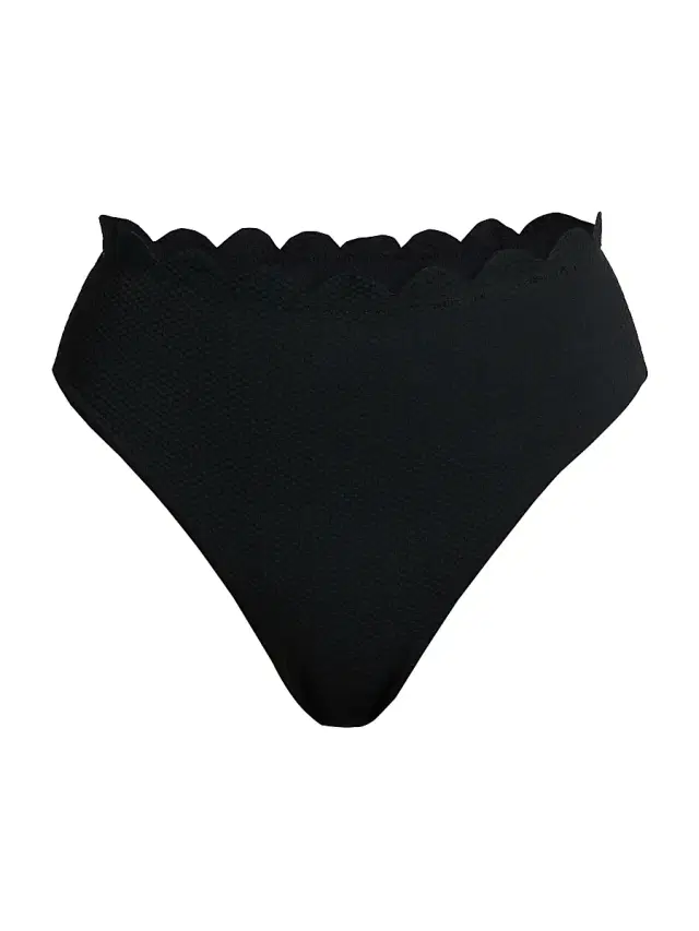Beach Riot Women's Nessa High-Rise Bikini Bottom - Black